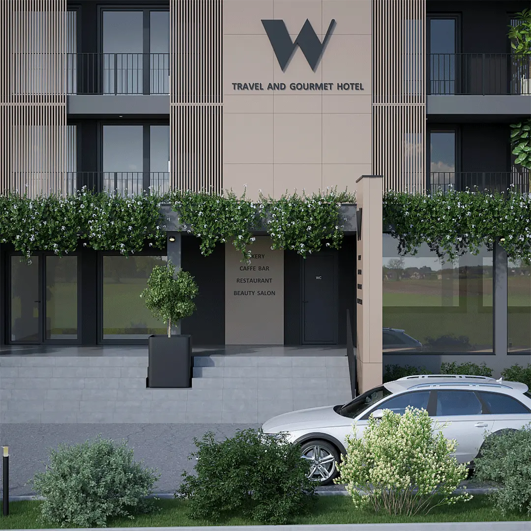 Prikaz ulaza u hotel