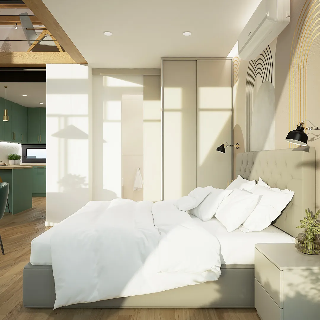 Prikaz donje spavaće sobe